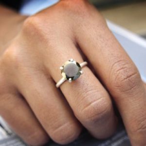 Shop Pyrite Rings! Raw Pyrite Gemstone Ring · Sterling Silver Iron Pyrite Ring · Round Solitaire Ring · White Gold Cocktail Ring | Natural genuine Pyrite rings, simple unique handcrafted gemstone rings. #rings #jewelry #shopping #gift #handmade #fashion #style #affiliate #ad