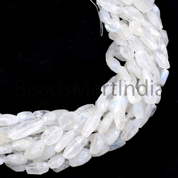 Rainbow Moonstone Faceted Nuggets (tumble), Moonstone Faceted Nuggets Shape Beads, Rainbow Moonstone Faceted Natural Wholesale Beads