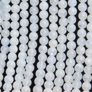 Shop Rainbow Moonstone Round Beads! Genuine Natural Rainbow Moonstone Loose Beads Indian Grade A+ Round Shape 5mm | Natural genuine round Rainbow Moonstone beads for beading and jewelry making.  #jewelry #beads #beadedjewelry #diyjewelry #jewelrymaking #beadstore #beading #affiliate #ad