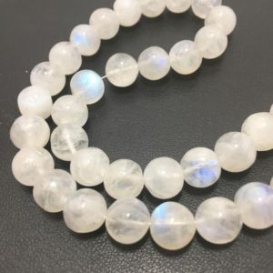 Shop Rainbow Moonstone Round Beads! 7.5 – 8 mm Rainbow Moonstone Plain Round Strand / Plain Round / Rainbow Moonstone Beads / Semiprecious Stone beads / Gemstone Beads / | Natural genuine round Rainbow Moonstone beads for beading and jewelry making.  #jewelry #beads #beadedjewelry #diyjewelry #jewelrymaking #beadstore #beading #affiliate #ad