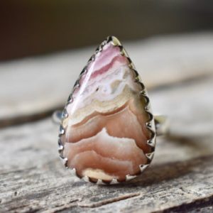 Shop Rhodochrosite Rings! US SIZE 9.75 – Rhodochrosite ring , 925 sterling silver , Rhodochrosite gemstone silver ring , women jewellery gift #R39 | Natural genuine Rhodochrosite rings, simple unique handcrafted gemstone rings. #rings #jewelry #shopping #gift #handmade #fashion #style #affiliate #ad