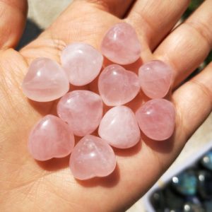 Shop Rose Quartz Stones & Crystals! Rose Quartz Heart 15mm | Natural genuine stones & crystals in various shapes & sizes. Buy raw cut, tumbled, or polished gemstones for making jewelry or crystal healing energy vibration raising reiki stones. #crystals #gemstones #crystalhealing #crystalsandgemstones #energyhealing #affiliate #ad