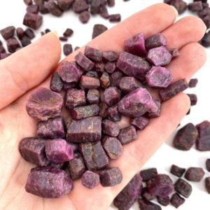 Shop Ruby Stones & Crystals! ONE Raw Ruby, natural red ruby, red ruby, etched ruby | Natural genuine stones & crystals in various shapes & sizes. Buy raw cut, tumbled, or polished gemstones for making jewelry or crystal healing energy vibration raising reiki stones. #crystals #gemstones #crystalhealing #crystalsandgemstones #energyhealing #affiliate #ad