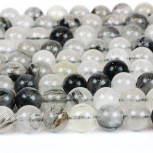 Rutilated quartz beads,black white beads,quartz beads,raw beads,natural beads,loose beads,diy beads,jewelry making beads – 16" Strand | Natural genuine beads Array beads for beading and jewelry making.  #jewelry #beads #beadedjewelry #diyjewelry #jewelrymaking #beadstore #beading #affiliate #ad