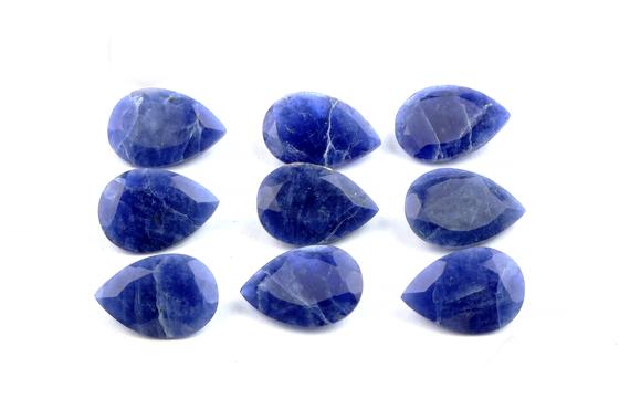 Large Pear Gemstone,sodalite Teardrop,sodalite Gemstone,natural Pear Stones,faceted Pear Shape Stone,loose Stones,semiprecious - Aa Quality