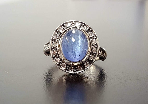 Tanzanite Ring, Natural Tanzanite, December Birthstone, Blue Vintage Rings, December Ring, Blue Ring, Vintage Rings, Silver Ring, Tanzanite