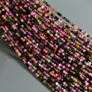 Shop Tourmaline Bead Shapes! Natural Multi Tourmaline Beads, High Quality Multi Tourmaline Beads, Tourmaline Faceted Round Beads, Jewelry Making Beads, Gemstone Beads | Natural genuine other-shape Tourmaline beads for beading and jewelry making.  #jewelry #beads #beadedjewelry #diyjewelry #jewelrymaking #beadstore #beading #affiliate #ad