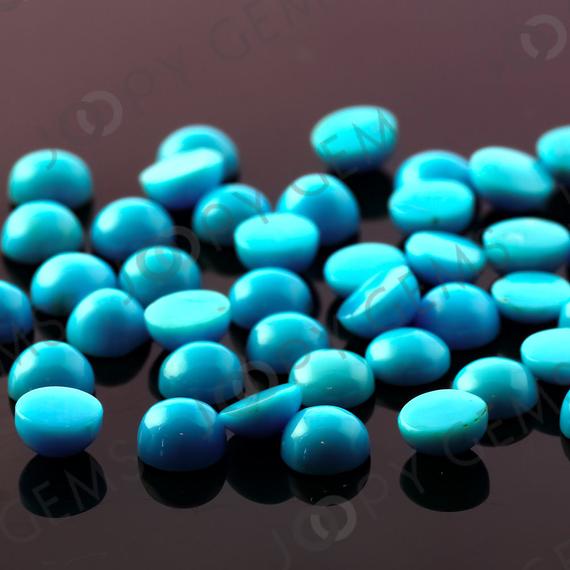 Turquoise Cabochon 5mm Round - Per Stone