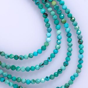 Shop Turquoise Faceted Beads! AAA Quality Turquoise Micro-faceted Beads American Turquoise Round Beads Natural Turquoise Beads For Jewelry Making Turquoise Wholesale lot | Natural genuine faceted Turquoise beads for beading and jewelry making.  #jewelry #beads #beadedjewelry #diyjewelry #jewelrymaking #beadstore #beading #affiliate #ad