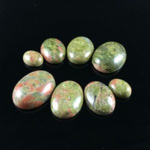 Shop Unakite Stones & Crystals! 10pcs Unakite Cabochons Oval Cabochons Green Gemstone Cabochons Dome Cabochons Wholesale Cabs 8×10 10×12 12×16 13×18 15×20 GC | Natural genuine stones & crystals in various shapes & sizes. Buy raw cut, tumbled, or polished gemstones for making jewelry or crystal healing energy vibration raising reiki stones. #crystals #gemstones #crystalhealing #crystalsandgemstones #energyhealing #affiliate #ad