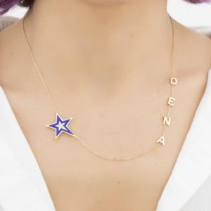 Dainty Name Necklace, Name Letter Necklace, Name Necklace, Minimalist Necklace, Gold Letter Name Necklace, Mom Gift,