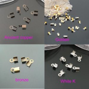 Shop Cord Tips! 400pcs  6*3/10*3mm  crimp connector, crimp bead, chain end, chain connector, crimp beads Clipers Bracelet Components | Shop jewelry making and beading supplies, tools & findings for DIY jewelry making and crafts. #jewelrymaking #diyjewelry #jewelrycrafts #jewelrysupplies #beading #affiliate #ad