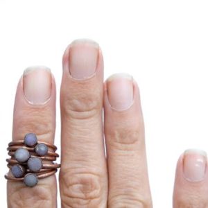 Shop Agate Rings! Grape Agate ring | Raw Grape Agate ring | Copper and natural agate jewelry | Raw stone ring | Rough grape agate jewelry | Raw mineral ring | Natural genuine Agate rings, simple unique handcrafted gemstone rings. #rings #jewelry #shopping #gift #handmade #fashion #style #affiliate #ad