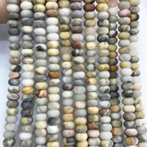 Shop Crazy Lace Agate Beads! 8x5mm Matte Crazy Lace Agate Rondelle Beads, Gemstone Beads, Wholesale Beads | Natural genuine beads Agate beads for beading and jewelry making.  #jewelry #beads #beadedjewelry #diyjewelry #jewelrymaking #beadstore #beading #affiliate #ad