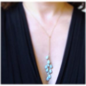 Shop Amazonite Jewelry! Amazonite Y Necklace. Blue Gemstone. Gold Rose Gold or Silver | Natural genuine Amazonite jewelry. Buy crystal jewelry, handmade handcrafted artisan jewelry for women.  Unique handmade gift ideas. #jewelry #beadedjewelry #beadedjewelry #gift #shopping #handmadejewelry #fashion #style #product #jewelry #affiliate #ad
