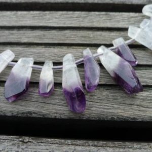 Shop Amethyst Bead Shapes! Bio Amethyst medium unshaped beads (ETB00052) | Natural genuine other-shape Amethyst beads for beading and jewelry making.  #jewelry #beads #beadedjewelry #diyjewelry #jewelrymaking #beadstore #beading #affiliate #ad