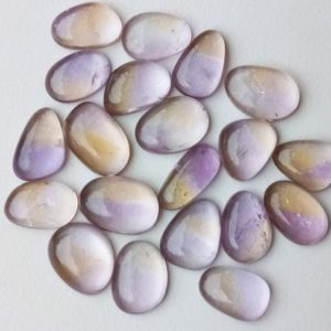 Shop Ametrine Cabochons! 11-13mm Ametrine Plain Flat Back Cabochons, Ametrine Free Form Shape Plain Flat Back Cabochons For Jewelry (5Pcs To 10Pcs Option) – PDG281 | Natural genuine stones & crystals in various shapes & sizes. Buy raw cut, tumbled, or polished gemstones for making jewelry or crystal healing energy vibration raising reiki stones. #crystals #gemstones #crystalhealing #crystalsandgemstones #energyhealing #affiliate #ad