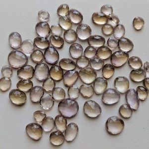 Shop Ametrine Stones & Crystals! 8.5-12mm Ametrine Rose Cut Cabochons, Ametrine Free Form Shape Faceted, Rose Cut Flat Back Cabochons (5 Pcs To 10 Pcs Options) – PDG223 | Natural genuine stones & crystals in various shapes & sizes. Buy raw cut, tumbled, or polished gemstones for making jewelry or crystal healing energy vibration raising reiki stones. #crystals #gemstones #crystalhealing #crystalsandgemstones #energyhealing #affiliate #ad