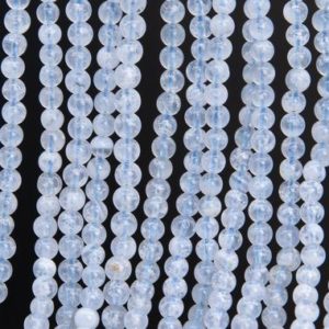 Shop Blue Lace Agate Round Beads! Genuine Natural Transparent Snowflake Blue Lace Agate Loose Beads Brazil Grade A Round Shape 4mm | Natural genuine round Blue Lace Agate beads for beading and jewelry making.  #jewelry #beads #beadedjewelry #diyjewelry #jewelrymaking #beadstore #beading #affiliate #ad