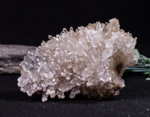 Best Clear Needle Quartz Cluster/unique Crystal Plate/quartz Geode/crystal Cluster Grow With Calcite/crystal Decoration-135*84*36mm 465g