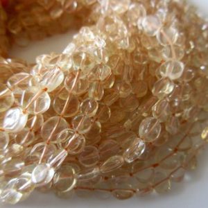 Shop Citrine Round Beads! 10 Strands Wholesale Citrine Flat Coin Beads, 5mm Citrine Beads, Citrine Round Beads, 13.5 Inches Each, SKU-2690 | Natural genuine round Citrine beads for beading and jewelry making.  #jewelry #beads #beadedjewelry #diyjewelry #jewelrymaking #beadstore #beading #affiliate #ad