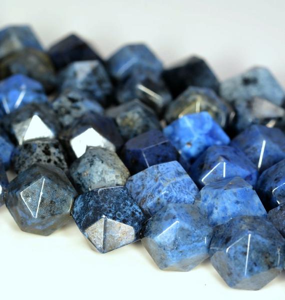 10mm South Africa Dumortierite Beads Star Cut Faceted Grade Aa Genuine Natural Gemstone Beads 7.5" Bulk Lot 1,3,5,10 And 50 (80006140 H-m26)