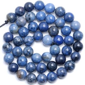 Shop Dumortierite Round Beads! 10 Strands 8mm South Africa Dumortierite Blue Gemstone Blue Round 8mm Loose Beads 15.5 inch Full Strand BULK LOT (80005260-460 x10) | Natural genuine round Dumortierite beads for beading and jewelry making.  #jewelry #beads #beadedjewelry #diyjewelry #jewelrymaking #beadstore #beading #affiliate #ad