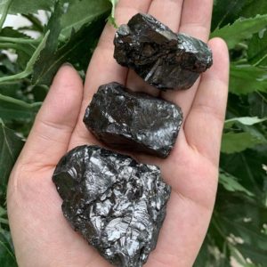 Shop Shungite Stones & Crystals! Elite Noble Shungite, Grade A++ Raw Shungite, Natural Shungite, EMF Protection, Pick A Size | Natural genuine stones & crystals in various shapes & sizes. Buy raw cut, tumbled, or polished gemstones for making jewelry or crystal healing energy vibration raising reiki stones. #crystals #gemstones #crystalhealing #crystalsandgemstones #energyhealing #affiliate #ad