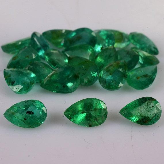 Emerald 6x4 Mm Faceted Cut Pear Loose Gemstone | 100% Natural Emerald Gemstone | Emerald Jewelry Gemstone | Birthstone Jewelry Stone