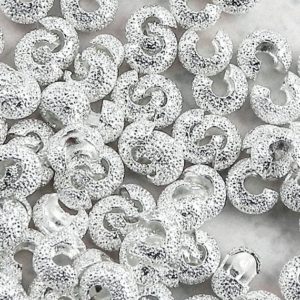 Shop Crimp Beads! F 1791 – 4mm Silver Stardust Plated Crimp Cover – 36 pieces – 4mm Silver Stardust Crimp Bead Cover | Shop jewelry making and beading supplies, tools & findings for DIY jewelry making and crafts. #jewelrymaking #diyjewelry #jewelrycrafts #jewelrysupplies #beading #affiliate #ad