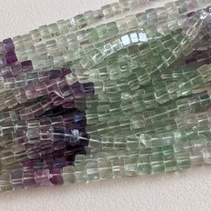 4-5mm Fluorite Plain Box Beads, Natural Multi Fluorite Cube Beads, Multi Fluorite Square Box Beads for Jewelry (1Strand – 5 Strands) – AAG98 | Natural genuine other-shape Gemstone beads for beading and jewelry making.  #jewelry #beads #beadedjewelry #diyjewelry #jewelrymaking #beadstore #beading #affiliate #ad