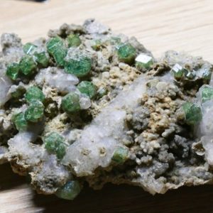 Shop Raw & Rough Garnet Stones! Demantoid Garnet Crystal Cluster from Madagascar | Natural genuine stones & crystals in various shapes & sizes. Buy raw cut, tumbled, or polished gemstones for making jewelry or crystal healing energy vibration raising reiki stones. #crystals #gemstones #crystalhealing #crystalsandgemstones #energyhealing #affiliate #ad