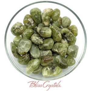 Shop Tumbled Garnet Crystals & Pocket Stones! 1 Green Garnet Tumbled Stone Healing Crystal and Stone for Relaxation #GT25 | Natural genuine stones & crystals in various shapes & sizes. Buy raw cut, tumbled, or polished gemstones for making jewelry or crystal healing energy vibration raising reiki stones. #crystals #gemstones #crystalhealing #crystalsandgemstones #energyhealing #affiliate #ad
