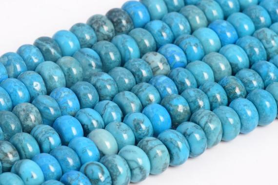 Sky Blue Crazy Lace Jasper Loose Beads Rondelle Shape 6x4mm 8x5mm