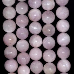 Shop Kunzite Round Beads! 11-12mm Natural Kunzite Gemstone Grade A Lavender Purple Round Loose Beads 15.5 inch Full Strand (80000824-147) | Natural genuine round Kunzite beads for beading and jewelry making.  #jewelry #beads #beadedjewelry #diyjewelry #jewelrymaking #beadstore #beading #affiliate #ad