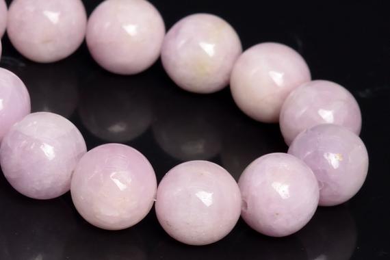 11mm Light Color Kunzite Beads Brazil Grade A+ Genuine Natural Gemstone Half Strand Round Loose Beads 7.5" (109137h-2879)