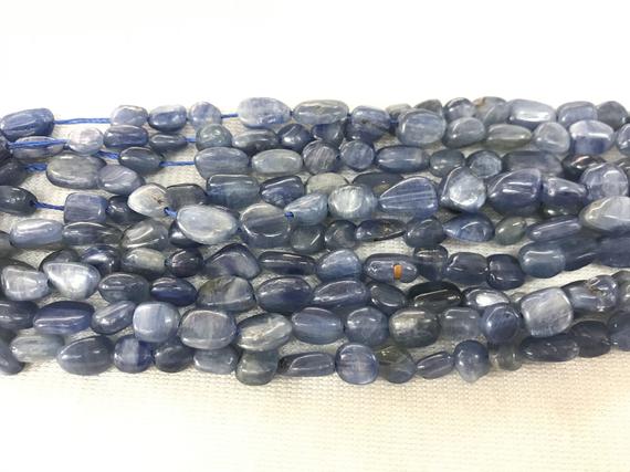 Natural Blue Kyanite 5-8mm Nugget Genuine Freeshape Gemstone Loose Beads 15inch Jewelry Supply Bracelet Necklace Material Support Wholesale