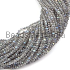 Shop Labradorite Faceted Beads! Labradorite Faceted Rondelle 2.75-3 Mm Beads, Natural Labradorite Beads,Labradorite Faceted Beads,Labradorite Rondelle ,Labradorite Beads | Natural genuine faceted Labradorite beads for beading and jewelry making.  #jewelry #beads #beadedjewelry #diyjewelry #jewelrymaking #beadstore #beading #affiliate #ad