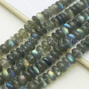 Shop Labradorite Rondelle Beads! NEW,10mm Labradorite Rondelles, AAA Quality, Smooth Labradorite Beads, Loose Beads, Hole Approx.0.6mm. | Natural genuine rondelle Labradorite beads for beading and jewelry making.  #jewelry #beads #beadedjewelry #diyjewelry #jewelrymaking #beadstore #beading #affiliate #ad