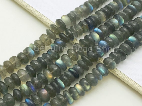 New,10mm Labradorite Rondelles, Aaa Quality, Smooth Labradorite Beads, Loose Beads, Hole Approx.0.6mm.