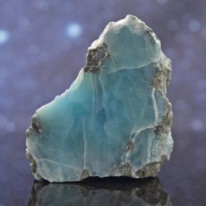 Shop Raw & Rough Larimar Stones! Beautiful Semi Polished Raw Larimar from Dominican Republic | Caribbean Blue Pectolite  | Rare | 2.15" | 133.9 grams | Natural genuine stones & crystals in various shapes & sizes. Buy raw cut, tumbled, or polished gemstones for making jewelry or crystal healing energy vibration raising reiki stones. #crystals #gemstones #crystalhealing #crystalsandgemstones #energyhealing #affiliate #ad