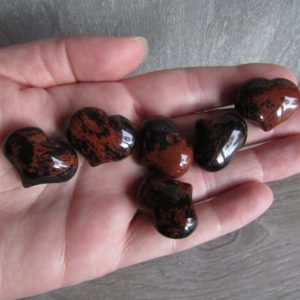 Shop Mahogany Obsidian Shapes! Mahogany Obsidian Puffy Shaped 25 mm Heart K62 | Natural genuine stones & crystals in various shapes & sizes. Buy raw cut, tumbled, or polished gemstones for making jewelry or crystal healing energy vibration raising reiki stones. #crystals #gemstones #crystalhealing #crystalsandgemstones #energyhealing #affiliate #ad