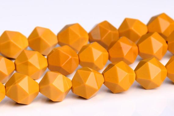 Yellow Mookaite Beads Star Cut Faceted Grade Aaa Genuine Natural Gemstone Loose Beads 6mm 8mm 10mm Bulk Lot Options