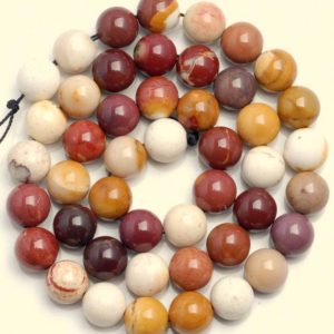 Shop Mookaite Jasper Round Beads! 10 Strands 4mm Mookaite Gemstone Brown Yellow Round 4mm Loose Beads 15.5 inch Full Strand BULK LOT (90189216-90 x10) | Natural genuine round Mookaite Jasper beads for beading and jewelry making.  #jewelry #beads #beadedjewelry #diyjewelry #jewelrymaking #beadstore #beading #affiliate #ad