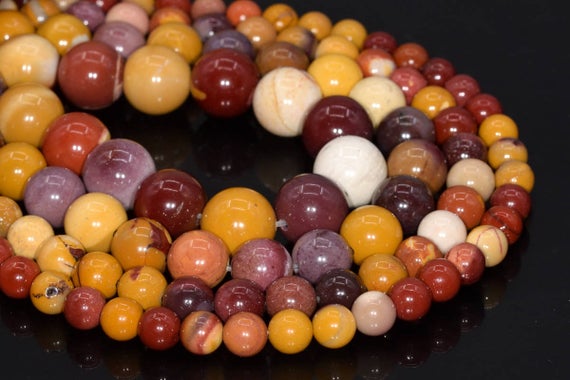 Genuine Natural Mookaite Loose Beads Round Shape 6mm 8mm 10mm 12mm 15mm