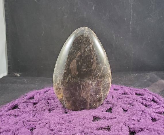 Black Moonstone Free Form Self Standing Freestander Crystal Stones Display Polished Moon Large Silver Shimmer Chatoyant