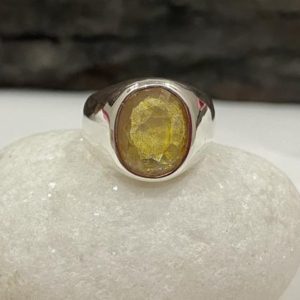 Shop Yellow Sapphire Rings! Natural Yellow Sapphire Ring, Oval Sapphire Ring, 925 Solid Silver Ring, Handmade Ring, Gemstone Ring, Yellow gemstone ring, Gift Ring | Natural genuine Yellow Sapphire rings, simple unique handcrafted gemstone rings. #rings #jewelry #shopping #gift #handmade #fashion #style #affiliate #ad