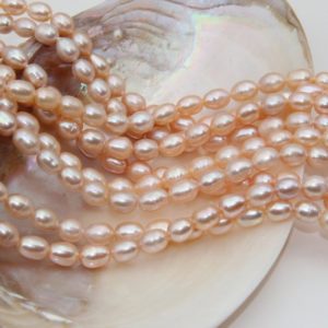 Shop Freshwater Pearls! 8~9MM Rice Pearl,Egg Pearls Beads,Pink Pearl,Freshwater Pearl,Seed Loose Pearl,Pearl Strand,Wedding Pearl,Wholesale Pearl Beads Jewelry. | Natural genuine beads Pearl beads for beading and jewelry making.  #jewelry #beads #beadedjewelry #diyjewelry #jewelrymaking #beadstore #beading #affiliate #ad