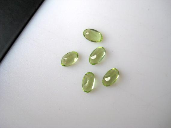20 Pieces 5x3mm Each Peridot Faceted Oval Shaped Loose Gemstones Bb138