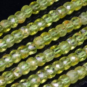 Shop Peridot Faceted Beads! Genuine Natural Peridot Loose Beads Grade AA Faceted Cube Shape 3-4mm | Natural genuine faceted Peridot beads for beading and jewelry making.  #jewelry #beads #beadedjewelry #diyjewelry #jewelrymaking #beadstore #beading #affiliate #ad
